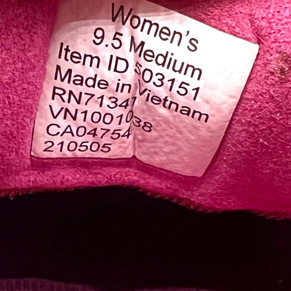 LL Bean Size 9.5 Pink Burgundy Red North Trail Hiking Sneakers Comfort Shoes‎